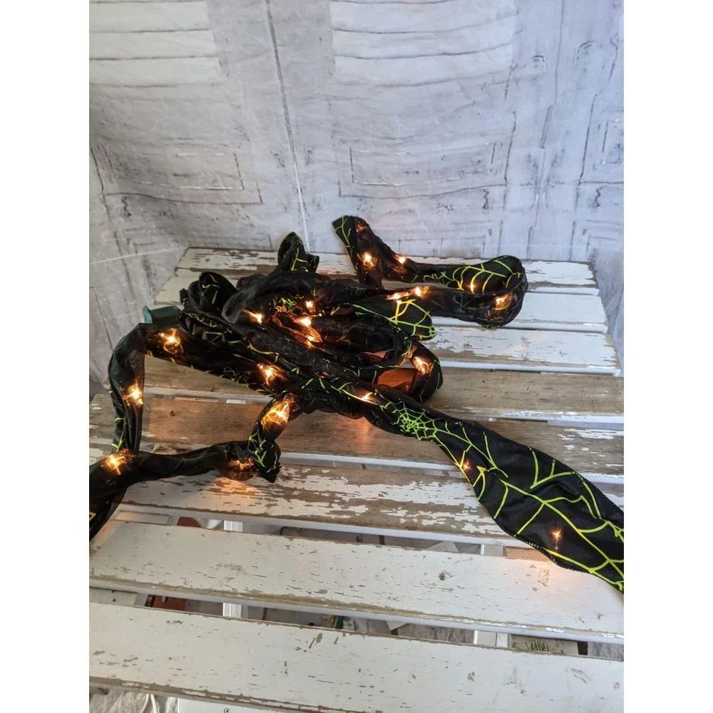 Holiday creations spider‎ string light up nylon 200